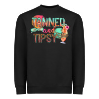 Black tanned and tipsy Heavyweight Sweatshirt - texasbilliewilder