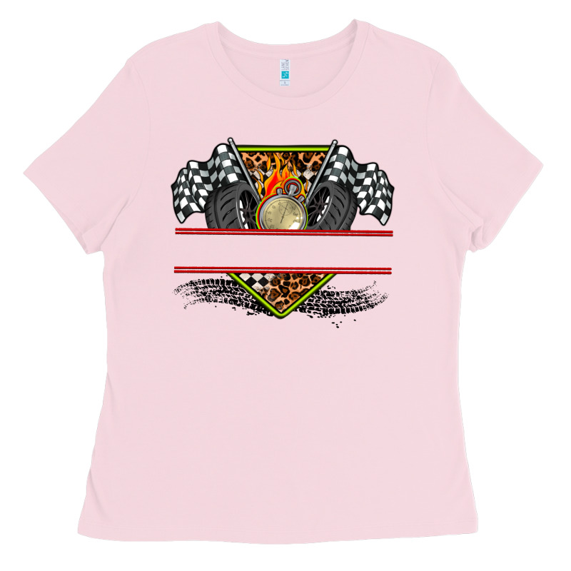Race Flag And Race Equipment Ladies Tee by AdoDesignShop | Teevron