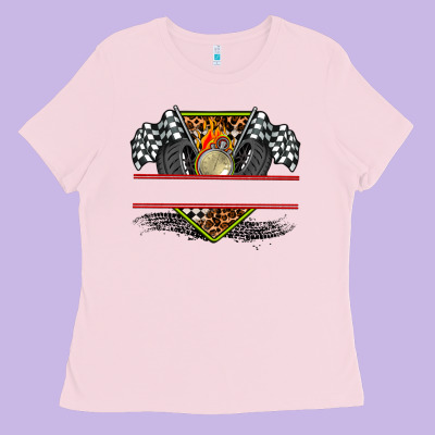 Race Flag And Race Equipment Ladies Tee Designed By Adodesignshop