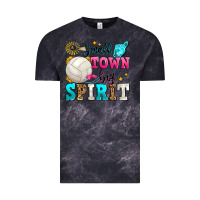 Cloud Black small town big spirit volleyball Vintage Tee - Zillion Design Studio