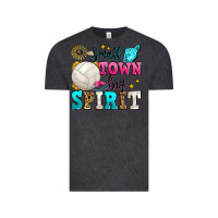 Vintage Black small town big spirit volleyball Vintage Tee - Zillion Design Studio