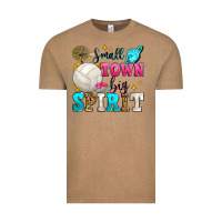 Vintage Coffee small town big spirit volleyball Vintage Tee - Zillion Design Studio