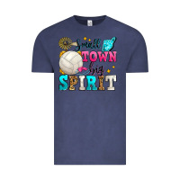 Vintage Denim small town big spirit volleyball Vintage Tee - Zillion Design Studio