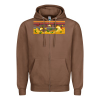 Chestnut taco and nachos libbey glass Zipper Hoodie - BundleAndBundleShop