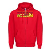 Red taco and nachos libbey glass Zipper Hoodie - BundleAndBundleShop
