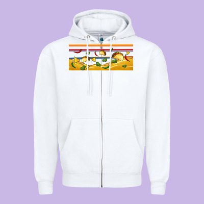 Taco And Nachos Libbey Glass Zipper Hoodie Designed By Bundleandbundleshop