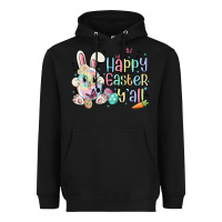 Black happy easter y'all Heavyweight Hoodie - MaliasSmallBusiness