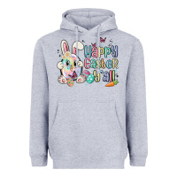 Heather Grey happy easter y'all Heavyweight Hoodie - MaliasSmallBusiness