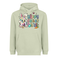 Matcha happy easter y'all Heavyweight Hoodie - MaliasSmallBusiness