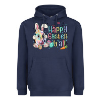 Navy happy easter y'all Heavyweight Hoodie - MaliasSmallBusiness
