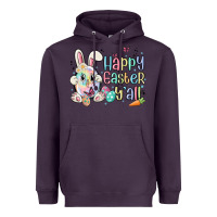 Plum happy easter y'all Heavyweight Hoodie - MaliasSmallBusiness
