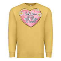 Antique Gold self love is the best kind of love malias Premium Sweatshirt - MaliasSmallBusiness