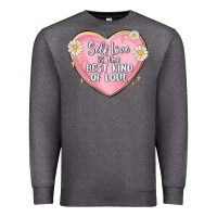Charcoal Heather self love is the best kind of love malias Premium Sweatshirt - MaliasSmallBusiness