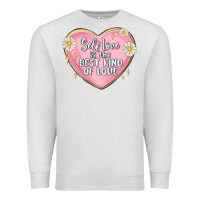 Oatmeal Heather self love is the best kind of love malias Premium Sweatshirt - MaliasSmallBusiness