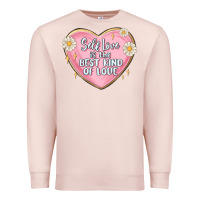 Pale Pink self love is the best kind of love malias Premium Sweatshirt - MaliasSmallBusiness
