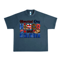 Midnight Navy Memorial day honor and remember Urban Heavy Tee - Neo Western