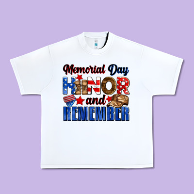 Memorial Day Honor And Remember Urban Heavy Tee Designed By Neo Western