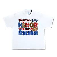 White Memorial day honor and remember Urban Heavy Tee - Neo Western
