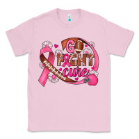 Bubblegum Pink breast cancer go fight cure football Classic Tee - JahusDesignShop