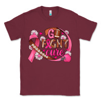 Burgundy breast cancer go fight cure football Classic Tee - JahusDesignShop
