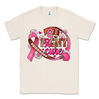 Natural breast cancer go fight cure football Classic Tee - JahusDesignShop