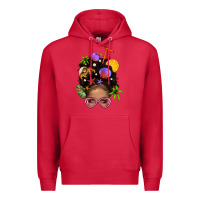 Cardinal Beach Hair Afro Messy Bun Bbs Premium Hoodie - BundleAndBundleShop