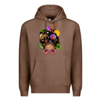 Chestnut Beach Hair Afro Messy Bun Bbs Premium Hoodie - BundleAndBundleShop