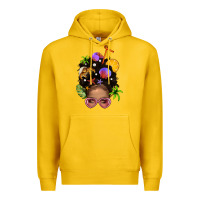 Lemon Beach Hair Afro Messy Bun Bbs Premium Hoodie - BundleAndBundleShop