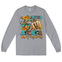Heather Grey jesus is the anchor of my soul Long Sleeve Tee - AdoDesignShop