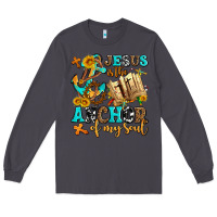 Smoke jesus is the anchor of my soul Long Sleeve Tee - AdoDesignShop