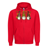Red coffee gnomes Zipper Hoodie - Artiststas