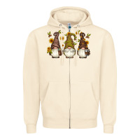 Sandshell coffee gnomes Zipper Hoodie - Artiststas