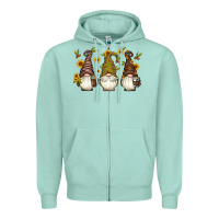 Seafoam coffee gnomes Zipper Hoodie - Artiststas