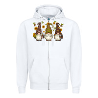 White coffee gnomes Zipper Hoodie - Artiststas