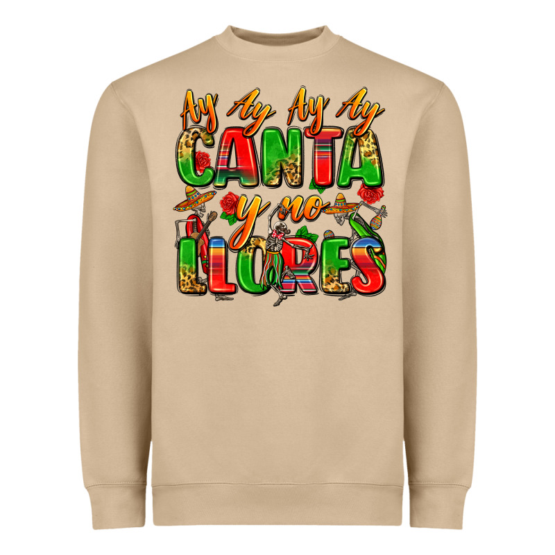 Ay Ay Ay Ay Canta Y No Llores Heavyweight Sweatshirt by Zillion Design Studio | Teevron