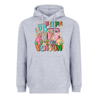Heather Grey peeps season mode on Heavyweight Hoodie - MaliasSmallBusiness