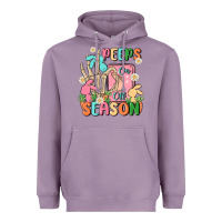 Lavender peeps season mode on Heavyweight Hoodie - MaliasSmallBusiness