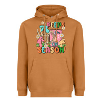 Meerkat peeps season mode on Heavyweight Hoodie - MaliasSmallBusiness