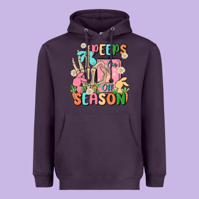 Peeps Season Mode On Heavyweight Hoodie Designed By Maliassmallbusiness