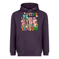 Plum peeps season mode on Heavyweight Hoodie - MaliasSmallBusiness
