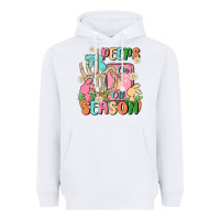 White peeps season mode on Heavyweight Hoodie - MaliasSmallBusiness