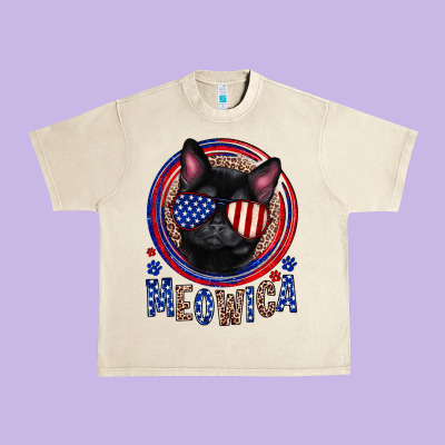 Meowica Urban Heavy Tee Designed By Neo Western