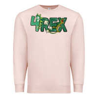 Pale Pink four rex Premium Sweatshirt - MaliasSmallBusiness