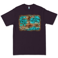 Plum western turquoise stone aztec tiger pattern background Premium Tee - Artiststas