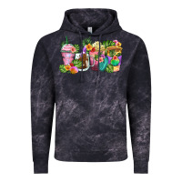 Cloud Black tropical coffee cups Vintage Hoodie - Zillion Design Studio