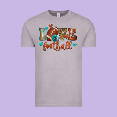 Love Football Vintage Tee Designed By Zillion Design Studio