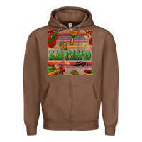Chestnut latino seamless pattern Zipper Hoodie - BundleAndBundleShop