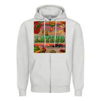 Dove Grey latino seamless pattern Zipper Hoodie - BundleAndBundleShop