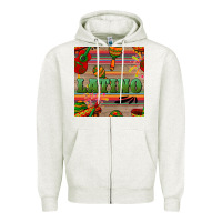 Oatmeal Heather latino seamless pattern Zipper Hoodie - BundleAndBundleShop