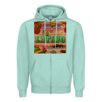 Seafoam latino seamless pattern Zipper Hoodie - BundleAndBundleShop